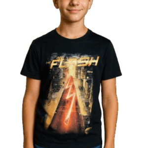 Camiseta Masculina Juvenil Flash Tamanho 14